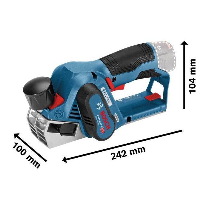 GHO 12V -20 wireless plane (without battery or charger) in L -Boxx - Bosch - 06015A7002 box set