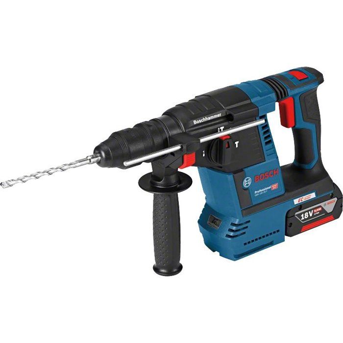 Bosch Professional GBH 18V-26F SDS Plus Hammer Drill, with 2 ProCore 5.5Ah Batteries, Charger, in L-Boxx - 061191000F