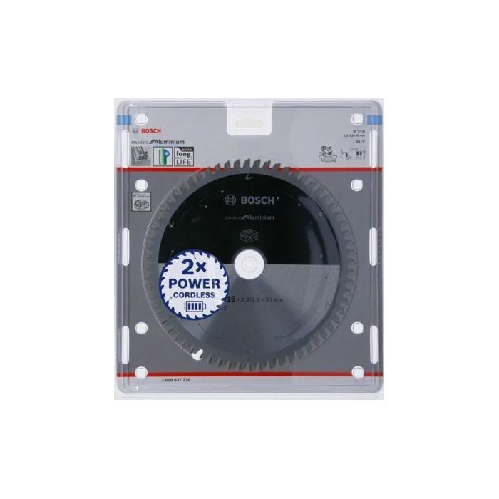 BOSCH PROFESSIONAL Carbide Circular Saw Blade 216 x 30 x 2.2 mm (64 teeth) - Aluminum