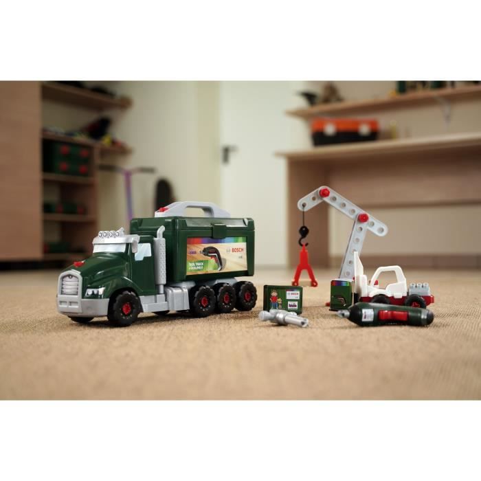 DIY toy - KLEIN - Bosch DIY truck to assemble/disassemble - Construction set with more than 80 pieces.