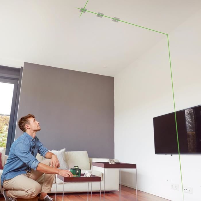 Bosch AdvancedLevel 360 Line Laser (3 laser lines with 360° laser for alignment throughout a room, in box)
