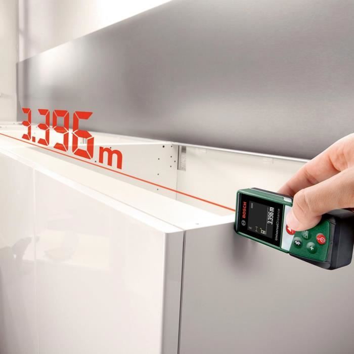 Bosch UniversalDistance 40 C laser distance meter (precise distance measurement up to 40 m, Bluetooth connectivity, functions