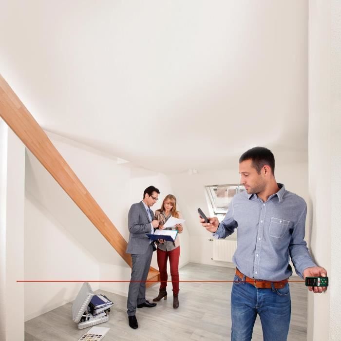 Bosch AdvancedDistance 50 C laser distance meter (precise distance measurement up to 50 meters, touchscreen, measuring functions