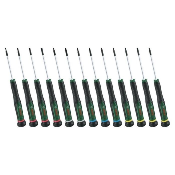 osch 13-piece screwdriver set (for DIY/modeling/crafts precise and magnetic bits PH/TX/HEX/SL)