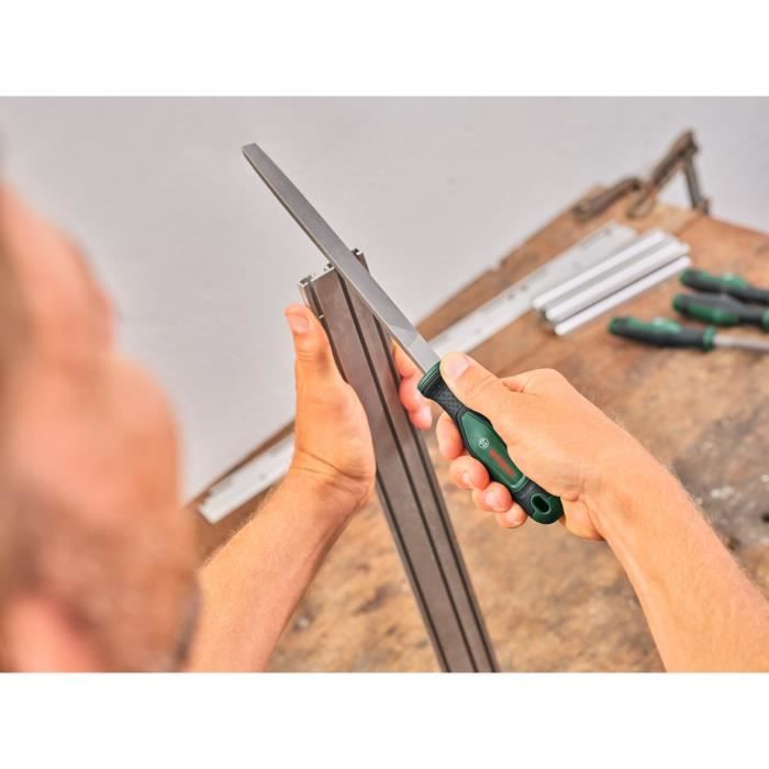 Bosch 3-Piece Rasp Set (Heavy Duty Flat/Round/Half-Round Wood Rasps Hard Carbon Steel)