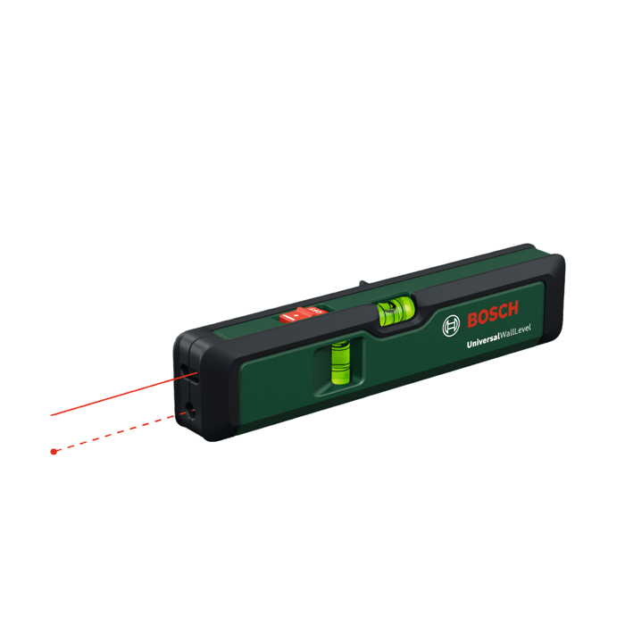 BOSCH Line Lasers - UniversalWallLevel - Includes manual + 2 x 1.5V AA batteries