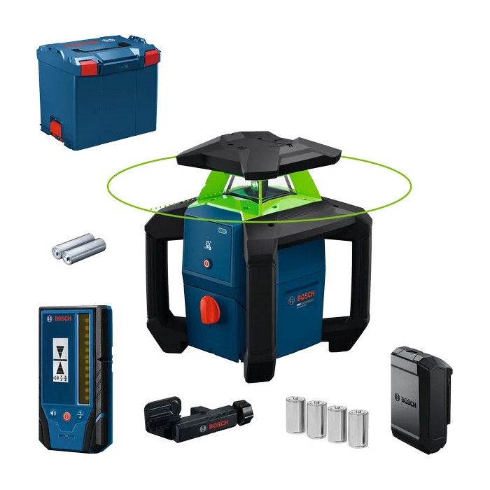 BOSCH PROFESSIONAL Rotary Laser - GRL18V-3-31G - LR 3-2 Receiver Unit + ProCore 18V 4.0Ah Battery