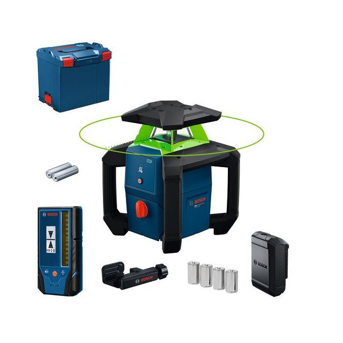 BOSCH PROFESSIONAL Rotary Laser - GRL18V-3-31G - Solo + LR 3-2 Receiver Unit