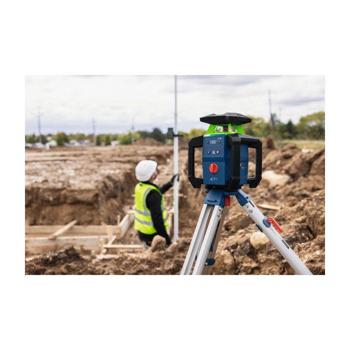 BOSCH PROFESSIONAL Rotary Laser - GRL18V-4-34CVG - LR 45 Receiver Unit + ProCore 18V 4.0Ah Battery + WM5