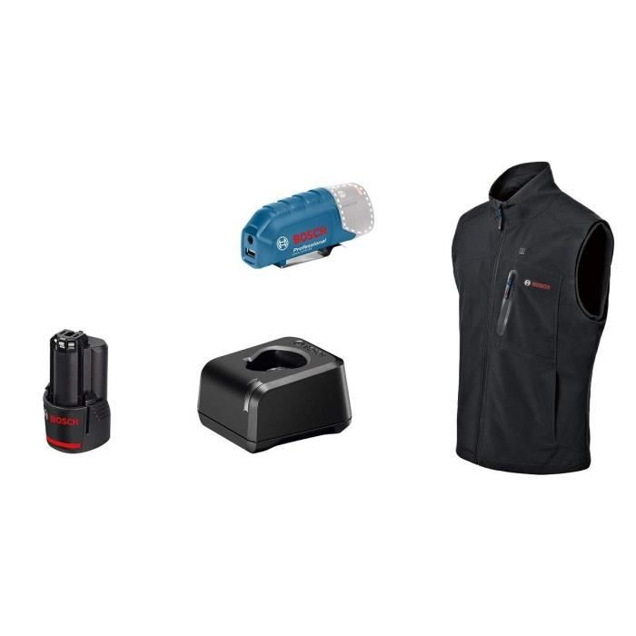 Bosch Professional GHV 12+18V XA heated jacket size L, with 12V battery - 06188000G6