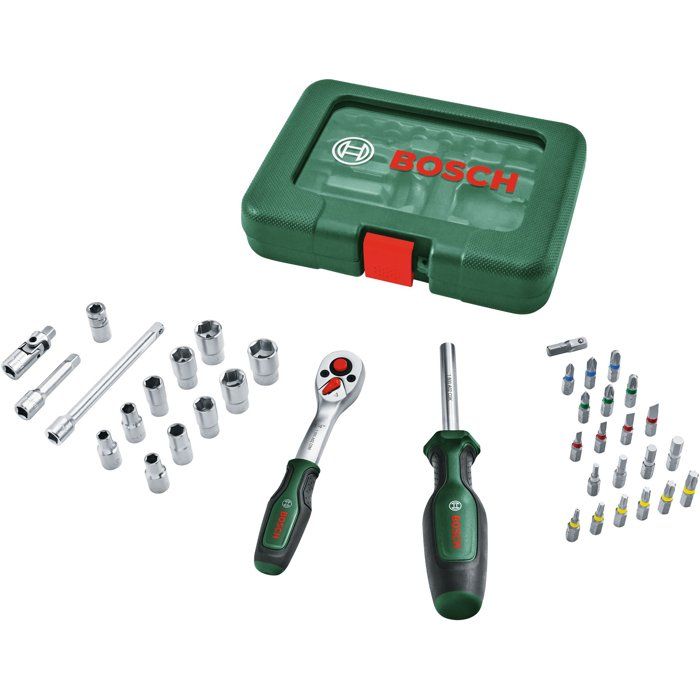 BOSCH 1/4" Ratchet Set - 37 pcs.