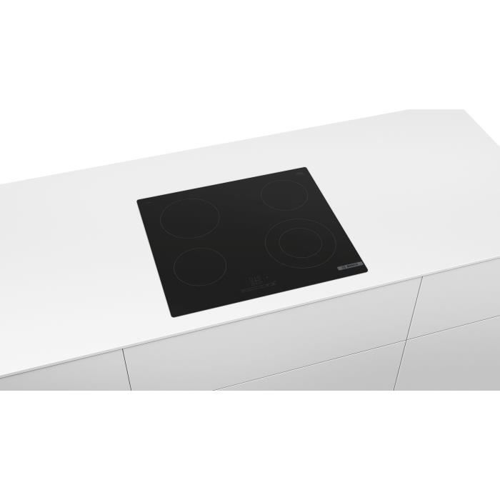 Vitro table 60cm Bosch - PKF611BB8E - Type of command: At the front - Design: without frame - Double zone - Black