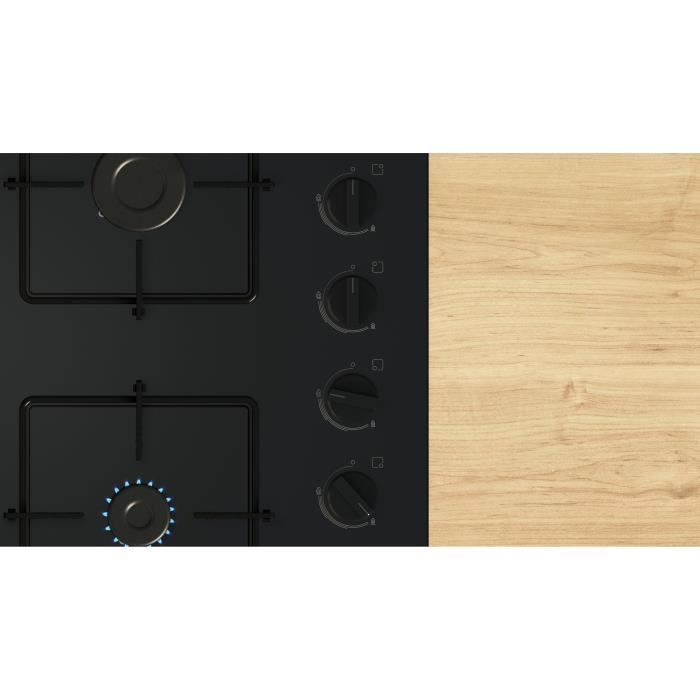 Gas hob - BOSCH Series 2 - 4 burners - 52 x 59 x 5.4 cm - POP6B6K30 - Black