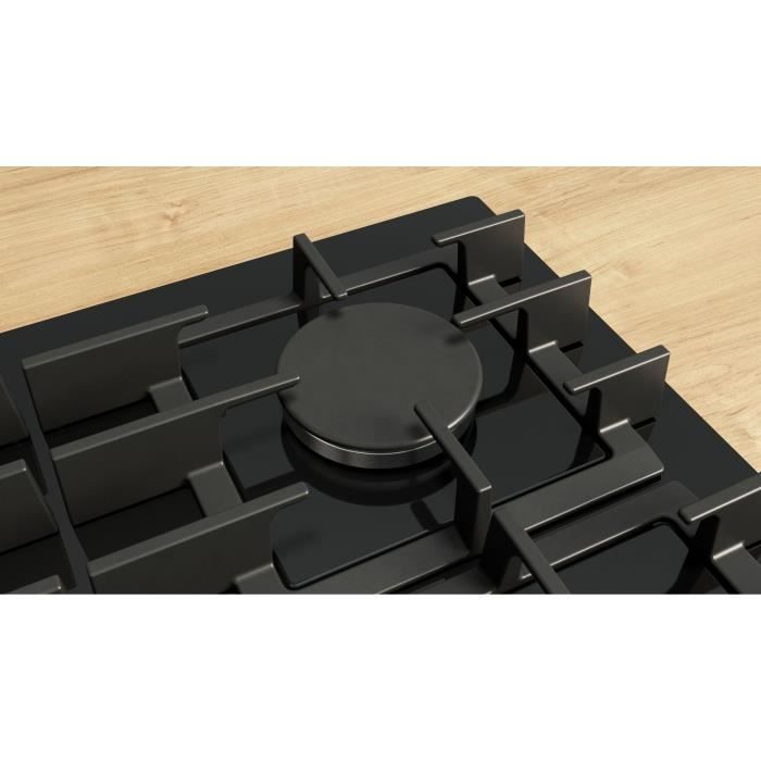 Gas hob - BOSCH Series 6 - 4 burners - 52 x 59 x 4.5 cm - PPP6A6I40 - Black