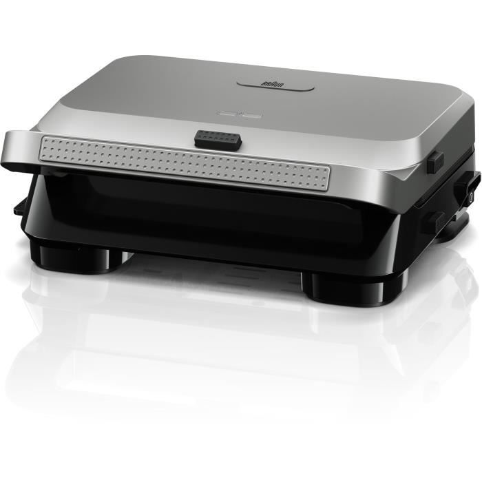 Grill - BRAUN - Sandwich Maker 5 SM5005 - 800 W - Stainless steel / Black