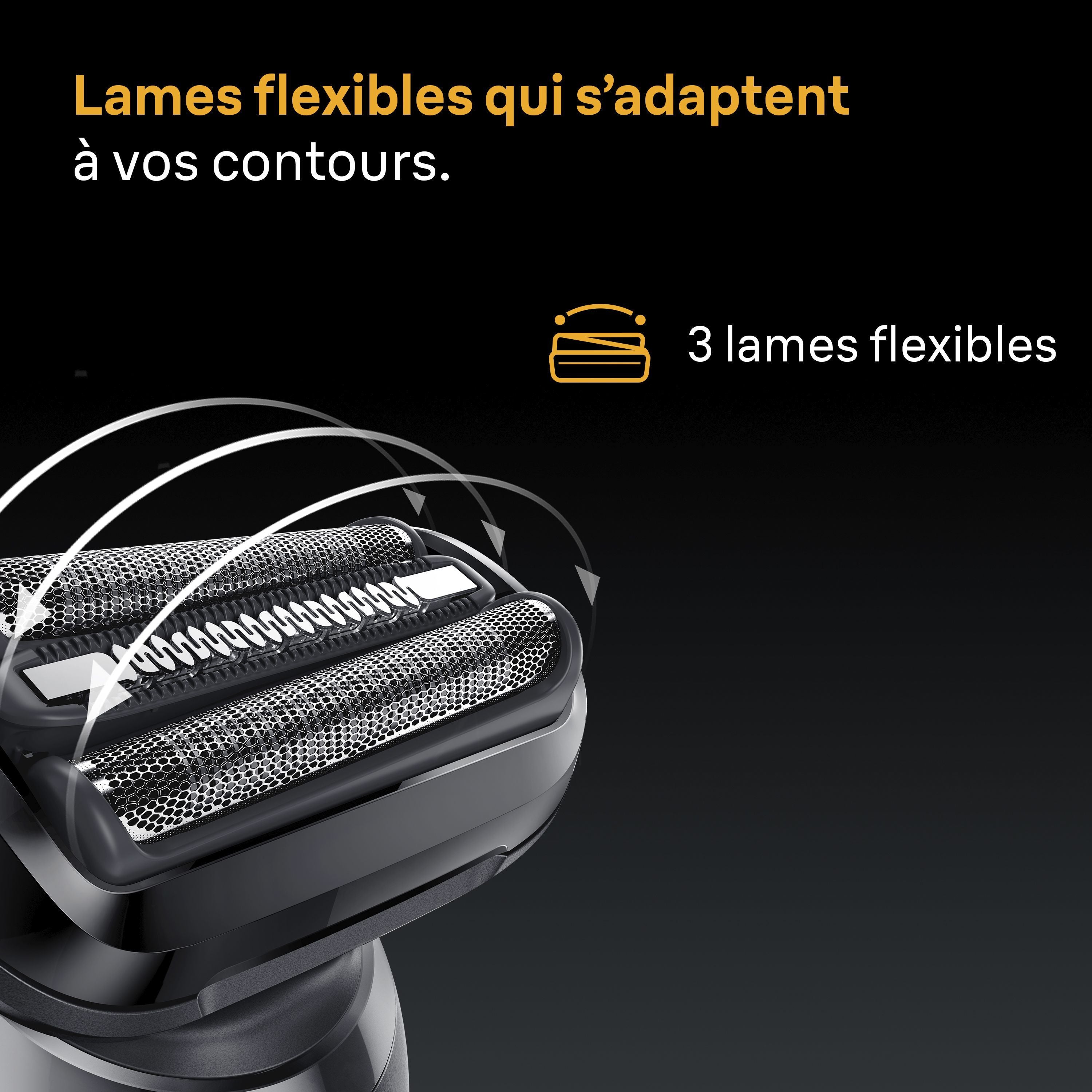Rasoir électrique BRAUN Series 5 - Noir - Autonomie 50 minutes - Charge rapide 5 minutes