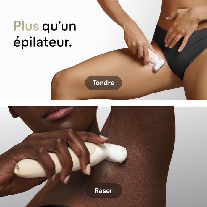 Épilateur électrique - BRAUN - SES9-030 3D - 2 modes - 50 min - Étanche - Blanc / Or
