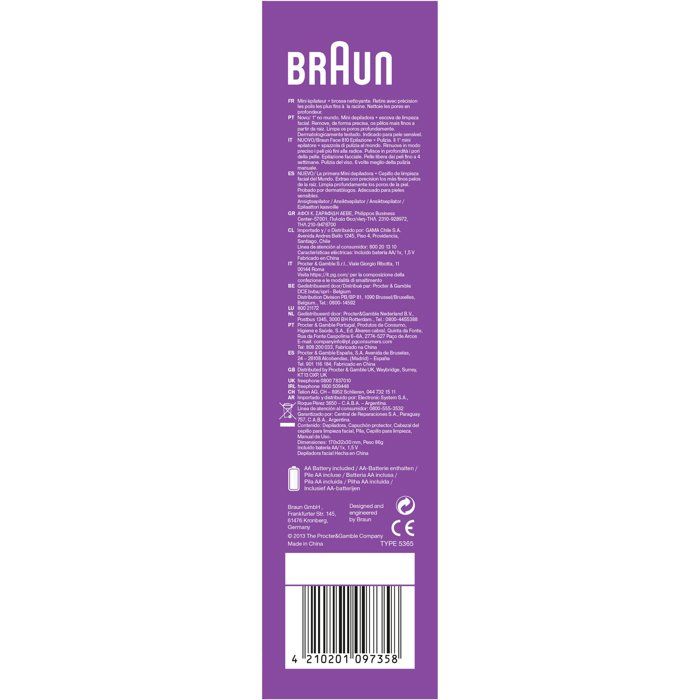 BRAUN Silk-epil face epilator 830