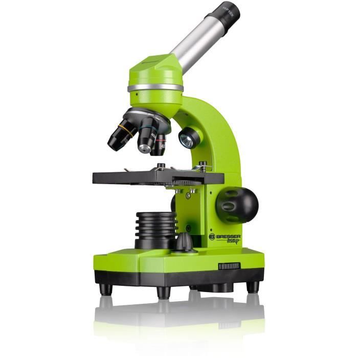 BIOLUX SEL - BRESSER JUNIOR student microscope - 40x-1600x magnification - experiment kit - green