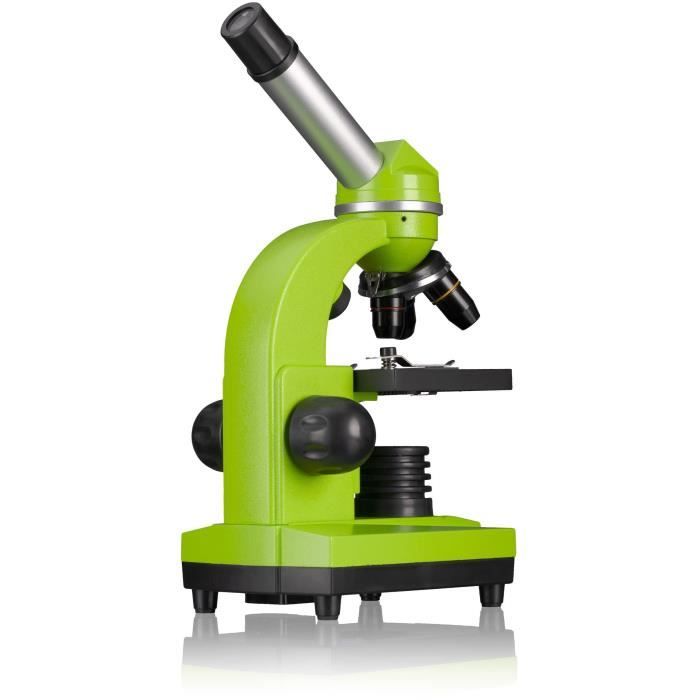 BIOLUX SEL - BRESSER JUNIOR student microscope - 40x-1600x magnification - experiment kit - green