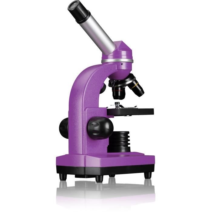 BIOLUX SEL - BRESSER JUNIOR student microscope - 40x-1600x magnification - experiment kit - purple