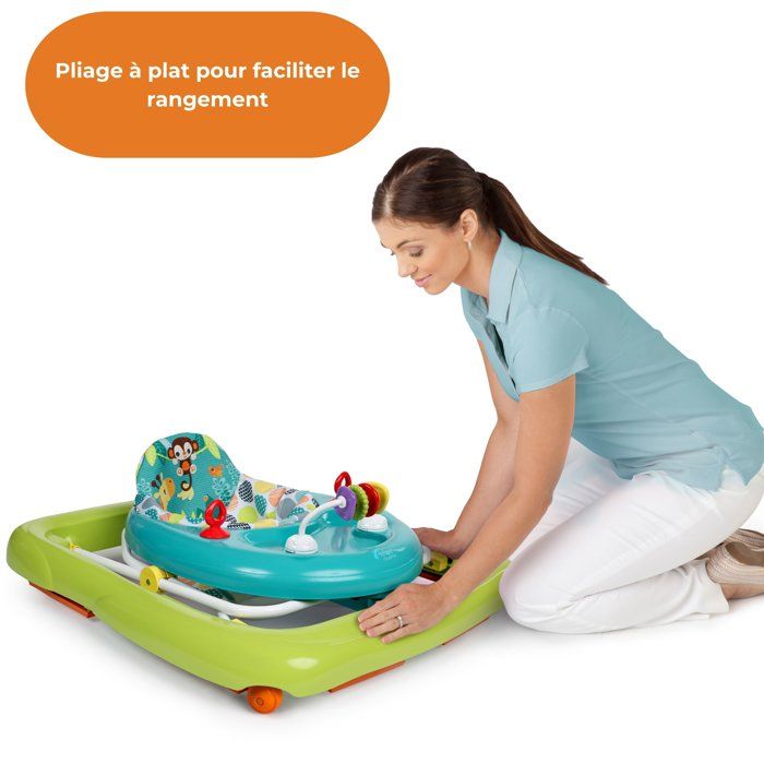 BRIGHT STARTS Giggling Safari Baby Walker