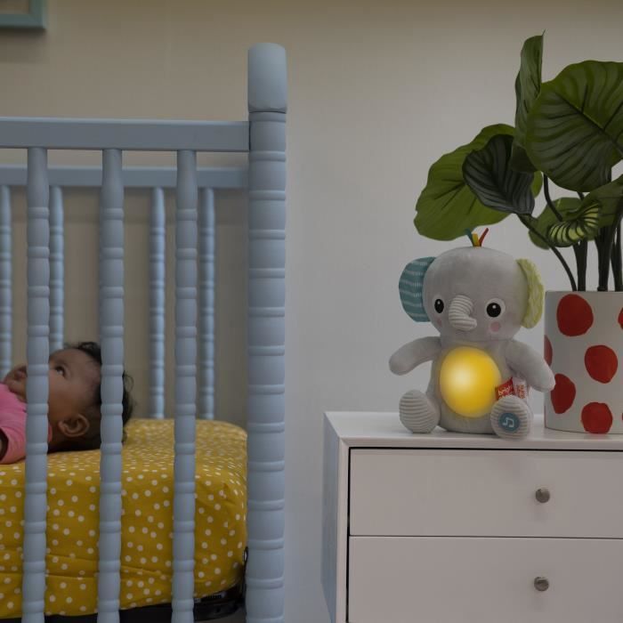 Bright Starts Toy Elephant Plush Hug-A-Bye Baby, Sons and Lumieres