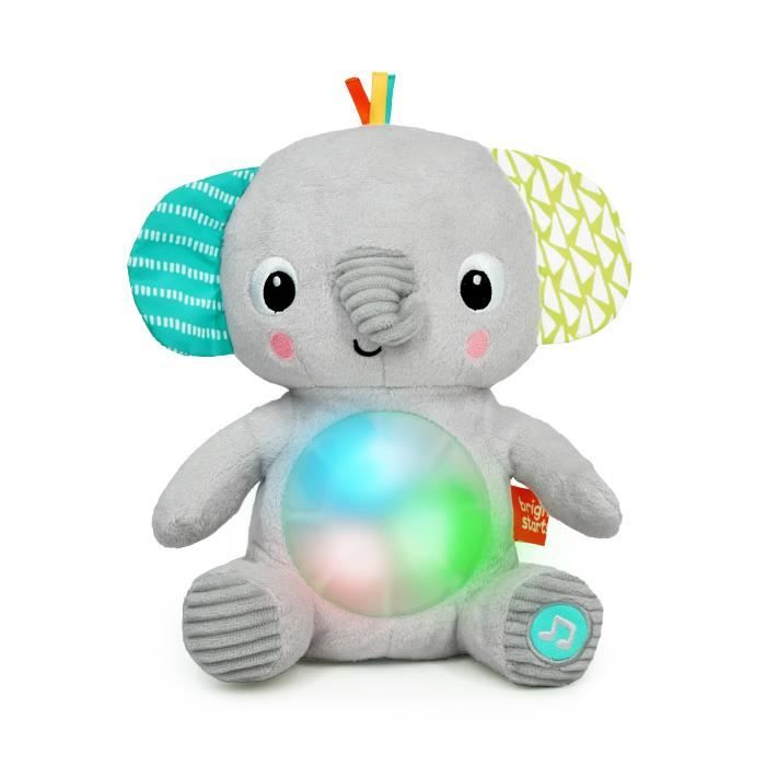 Bright Starts Toy Elephant Plush Hug-A-Bye Baby, Sons and Lumieres