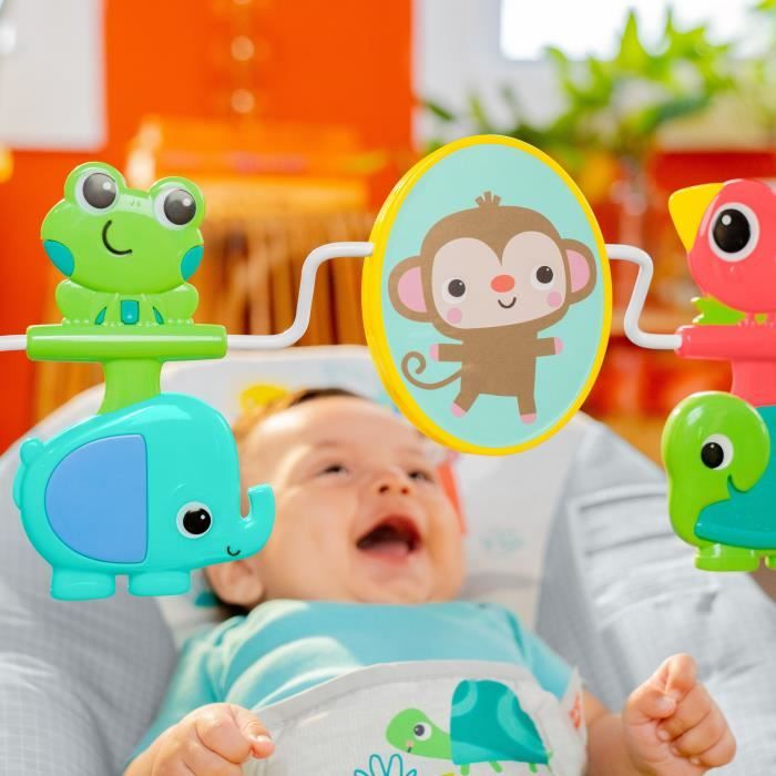 Bright Starts Transat Playful Paradise, soothing vibrations, interactive toys, 0-6 months