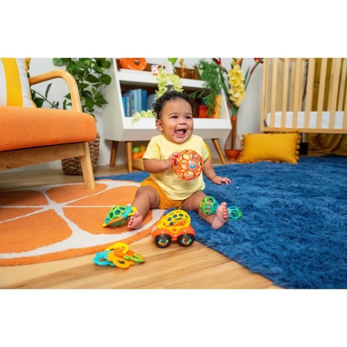 Bright Starts Set of Oball Hochet and Dentition Rings, 5 rooms, without BPA, 0-24 months