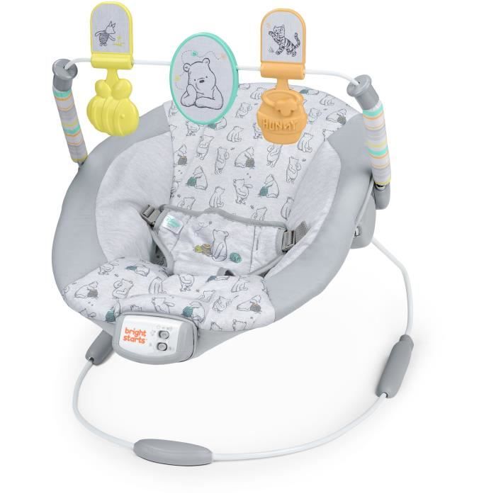 Baby bouncer - DISNEY BABY - WINNIE THE POOH - Arch with removable educational toys - Adjustable from 0 to 6 months