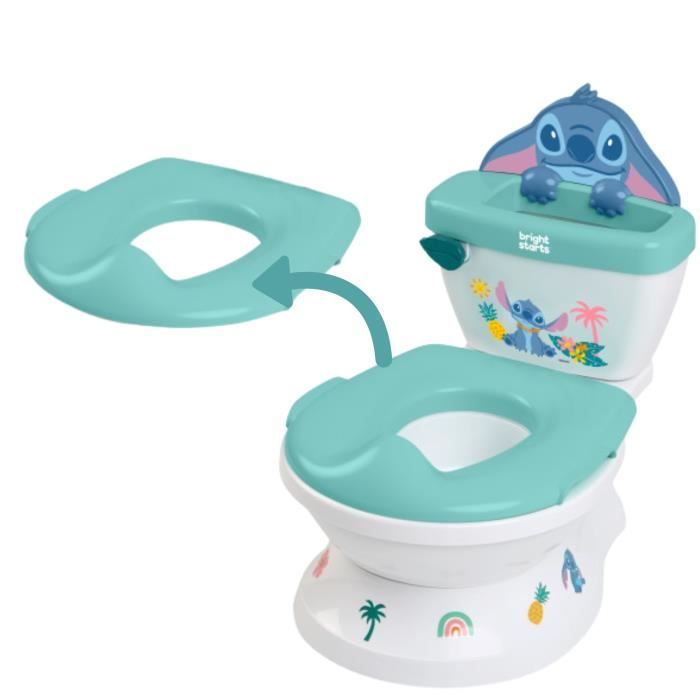 DISNEY BABY - STITCH - Mini toilet with toilet seat reducer included, 2 in 1, Removable potty easy to clean