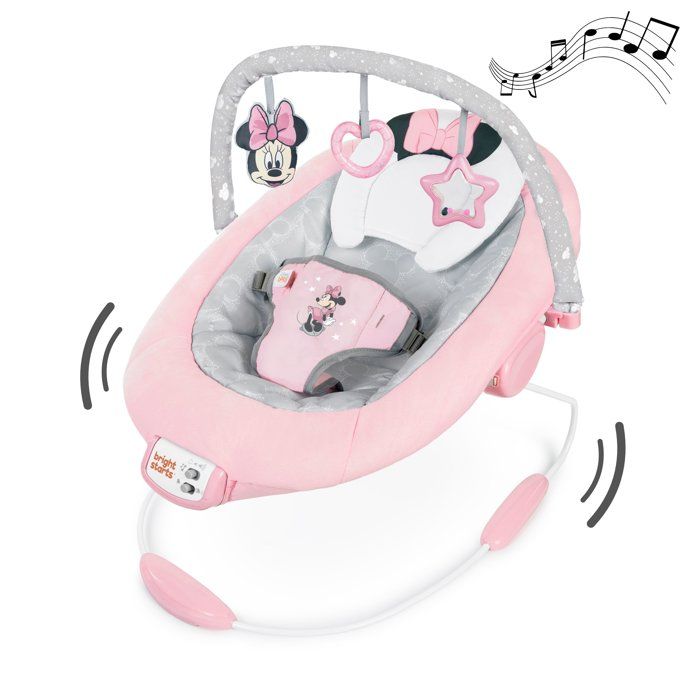 BRIGHT STARTS - Minnie Mouse vibrating lounger Rosy Skies