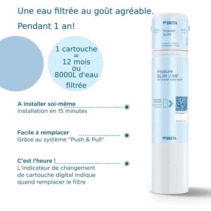 Brita water filter cartridge BRITA Cartridge P1 mypure SLIM 1052983