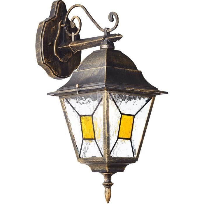 Janel Outdoor Applique Descendant, Dore black, E27 max 60w, bulb not included