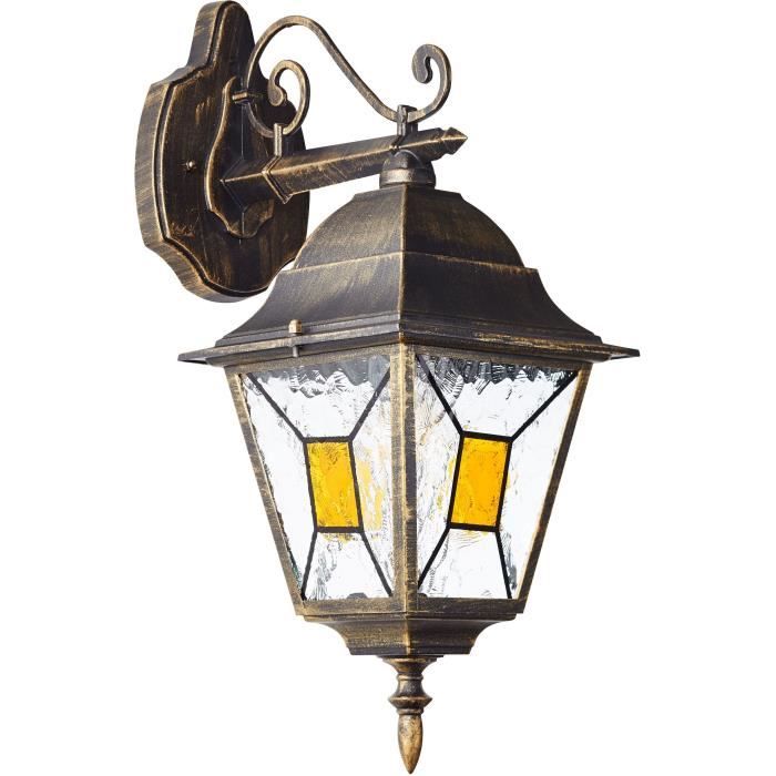 Janel Outdoor Applique Descendant, Dore black, E27 max 60w, bulb not included