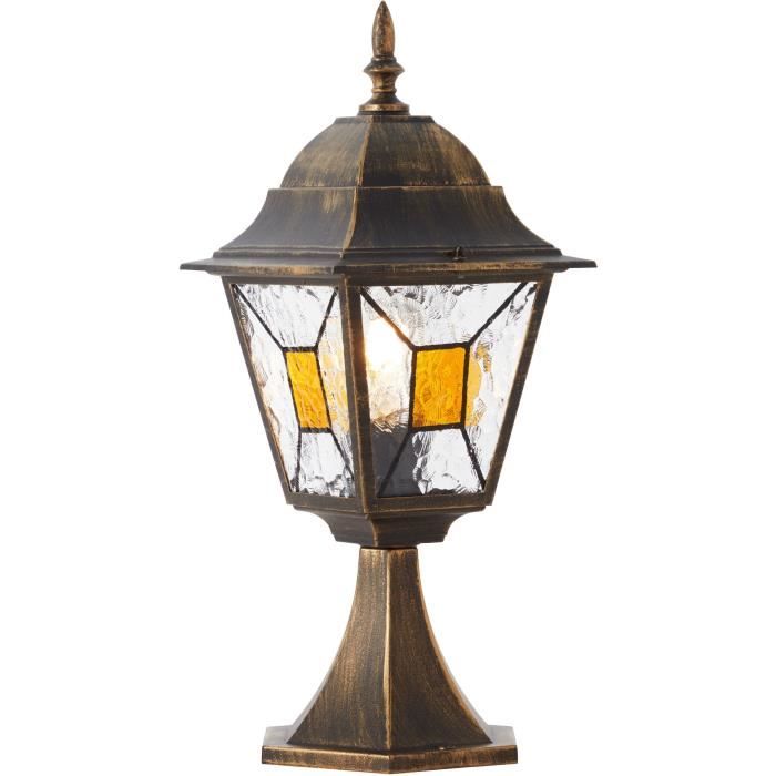 Janel Outdoor terminal, Dore black, E27 max 60w, bulb not included
