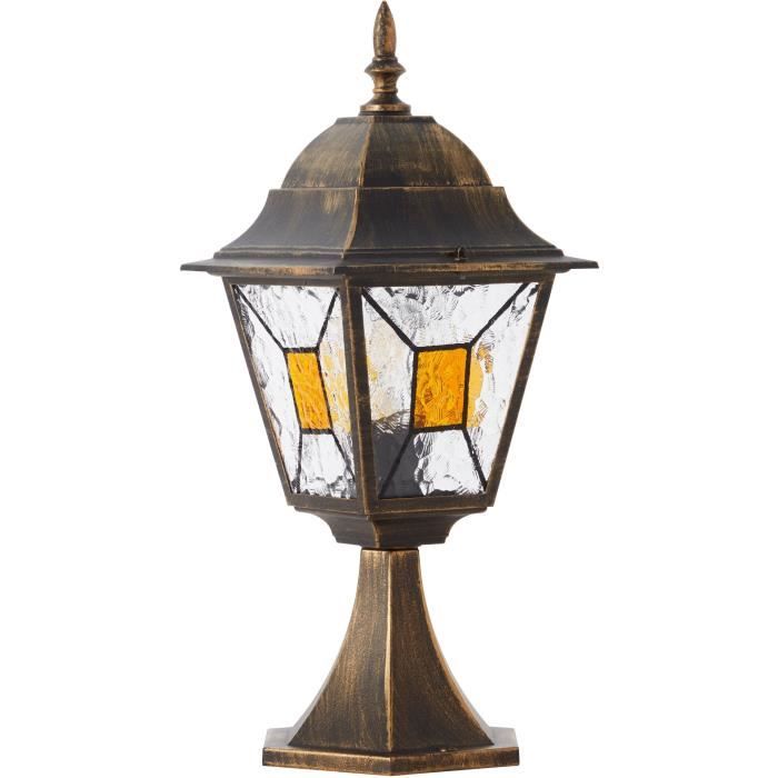 Janel Outdoor terminal, Dore black, E27 max 60w, bulb not included