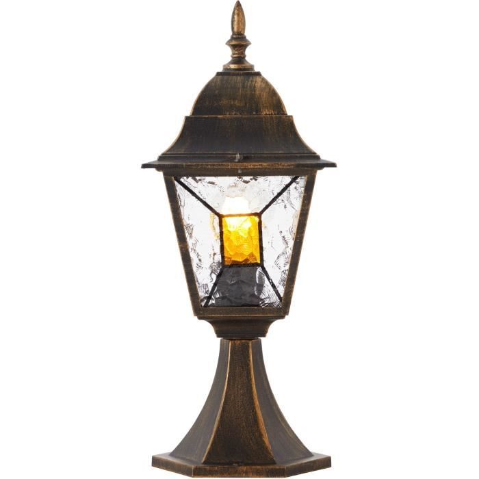 Janel Outdoor terminal, Dore black, E27 max 60w, bulb not included