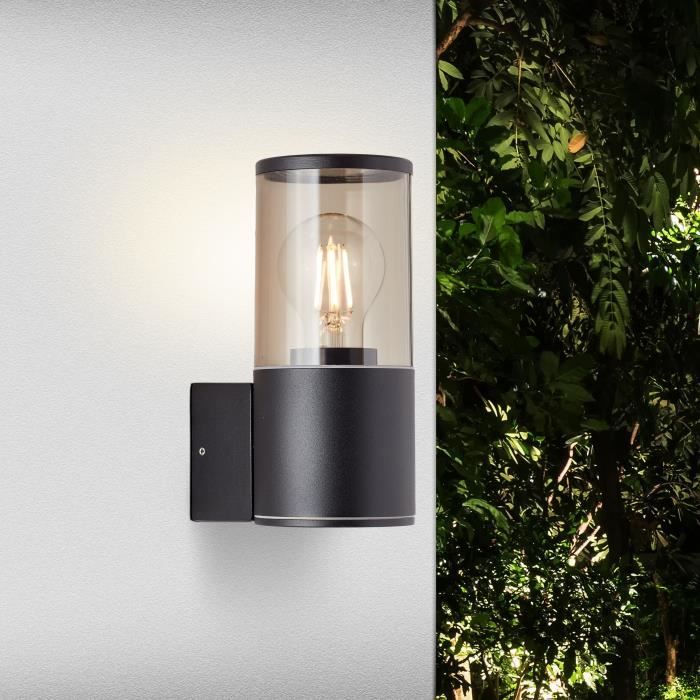 Sergioro Outdoor applique, Depoli Black, E27 20W, bulb not included