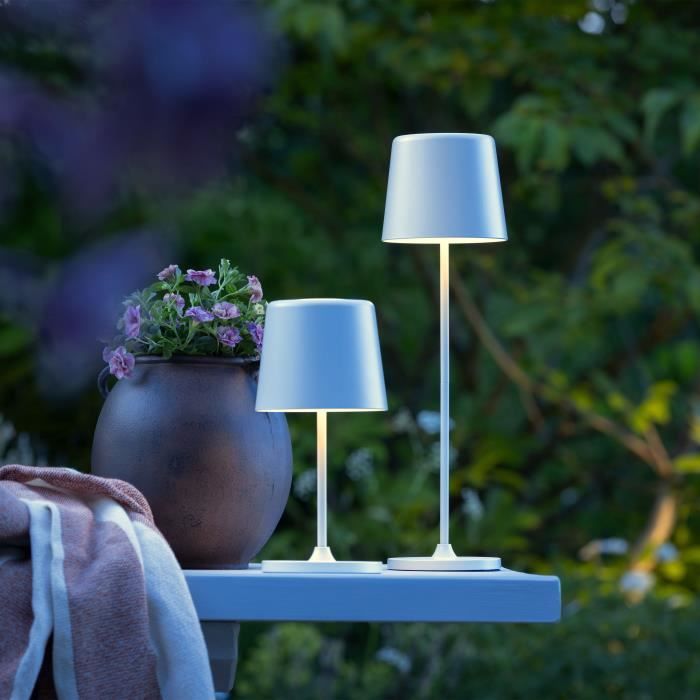 KAAMI BRILLIANT LED table lamp - 2W - IP44 - Metal and plastic - Matt white