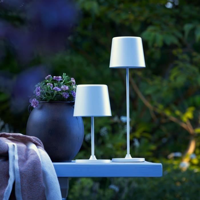 KAAMI BRILLIANT LED table lamp - 2W - IP44 - Metal and plastic - Matt white