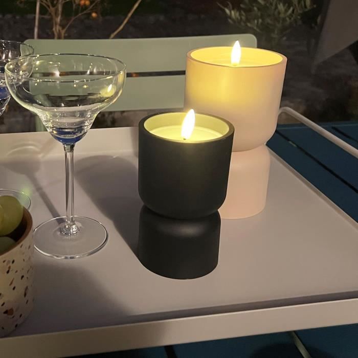Outdoor table lamp - BRILLIANT - LOVERE - Candle shape - Plastic - 3 W - Black