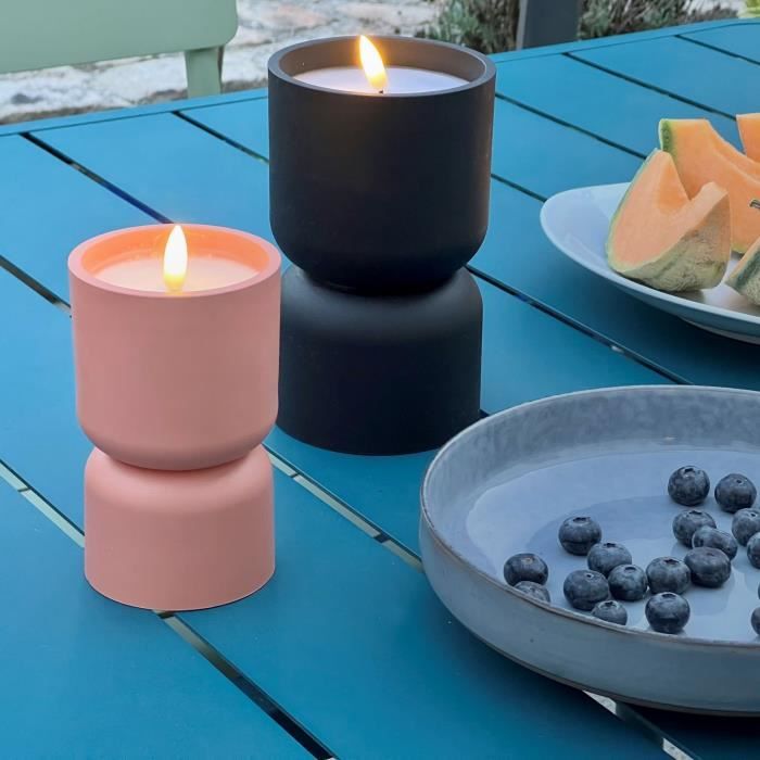 Outdoor table lamp - BRILLIANT - LOVERE - Candle shape - Plastic - 3 W - Black
