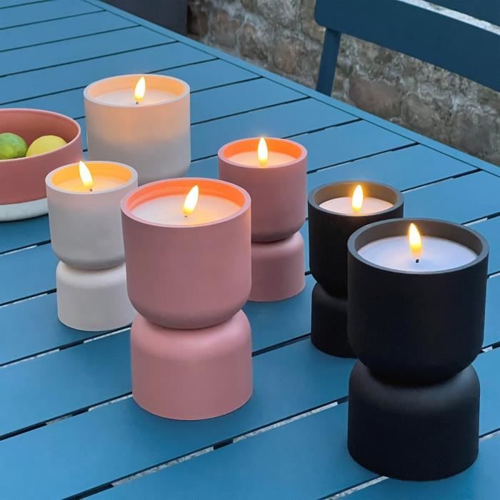 Outdoor table lamp - BRILLIANT - LOVERE - Candle shape - Plastic - 3 W - Beige and light brown