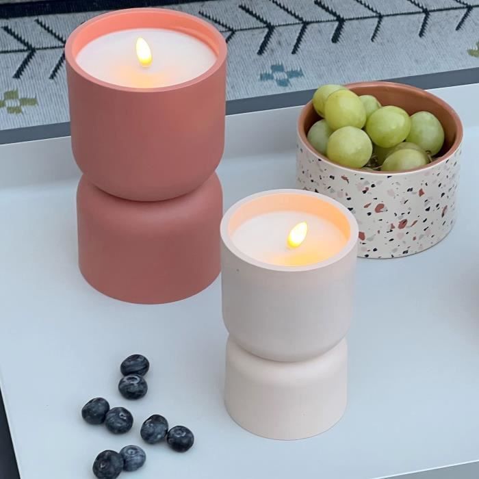 Outdoor table lamp - BRILLIANT - LOVERE - Candle shape - Plastic - 3 W - Beige and light brown