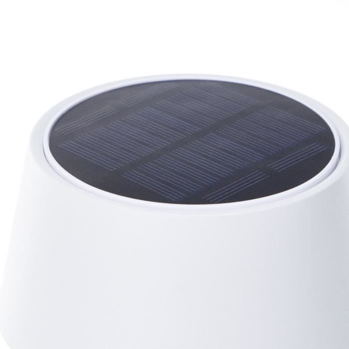 Outdoor table lamp - BRILLIANT - PICCO - LED and solar - Metal and plastic - 5 W - White
