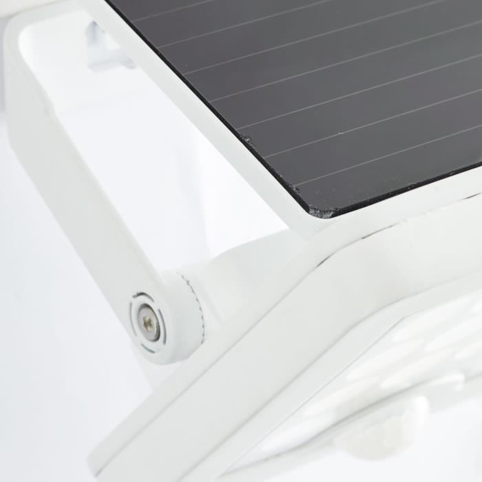Outdoor wall light - BRILLIANT - LUTON - LED and solar - Motion detector - Plastic and metal - 4 W - White