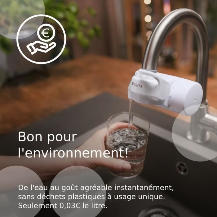 Pack 1 Water Filter - BRITA - ON TAP V - 600 L of filtered water / 4 months - Compatible with ON TAP V tap filtration system