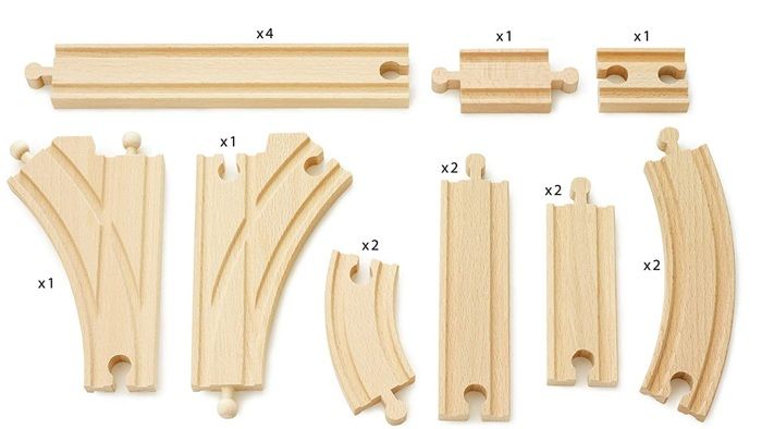 BRIO World - 33402 - Intermediate Evolution Set -16 Rails
